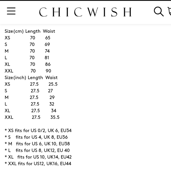 NWT Chicwish ZIGZAG BOUQUET PRINTED MIDI flared A line SKIRT - Picture 13 of 13